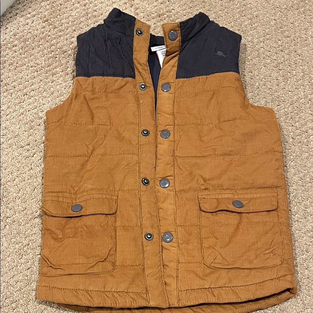 Kids Two-Tone Brown and Black Vest